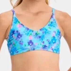 Art‎ Class Girl’s Blue Floral Swim Top, Size YXL (14), NWT